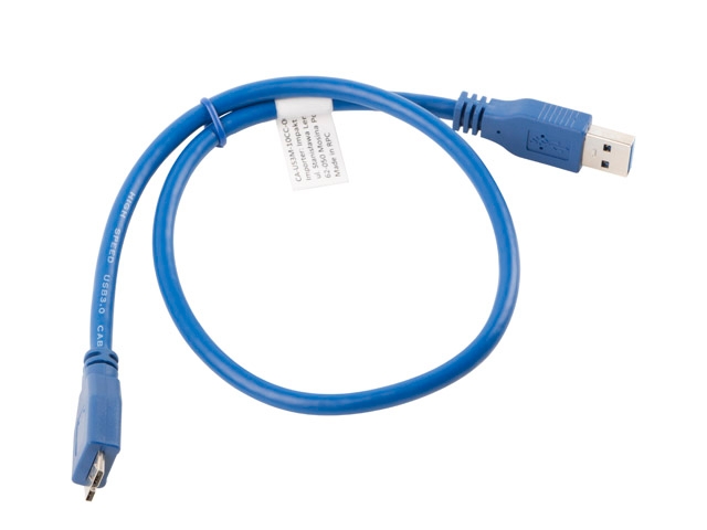 Кабел Lanberg USB MICRO-B  ->  USB-A 3.0, 0.5m, blue