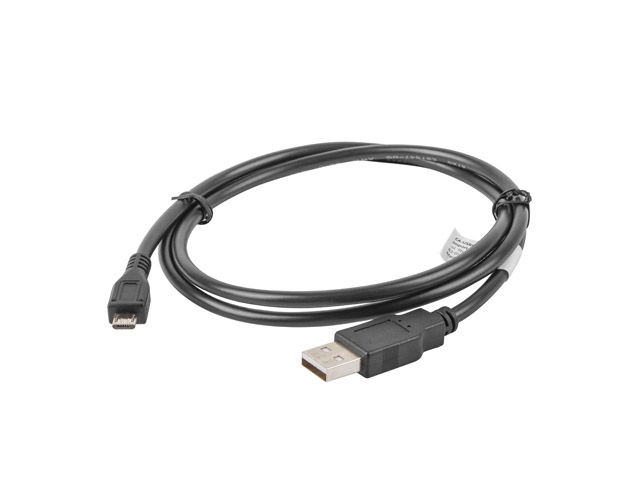 Cable lanberg usb micro-b  ->  usb-a 2.0, 1m, black