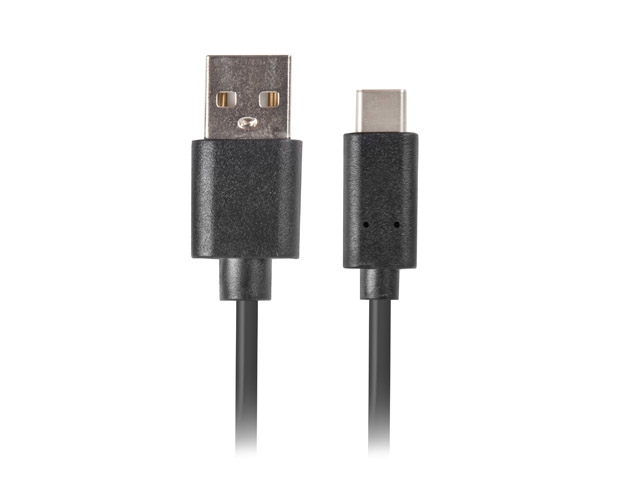 USB кабел Lanberg USB-C(M) ->  USB-A (M) 2.0 cable 1.8m, black QC 3.0