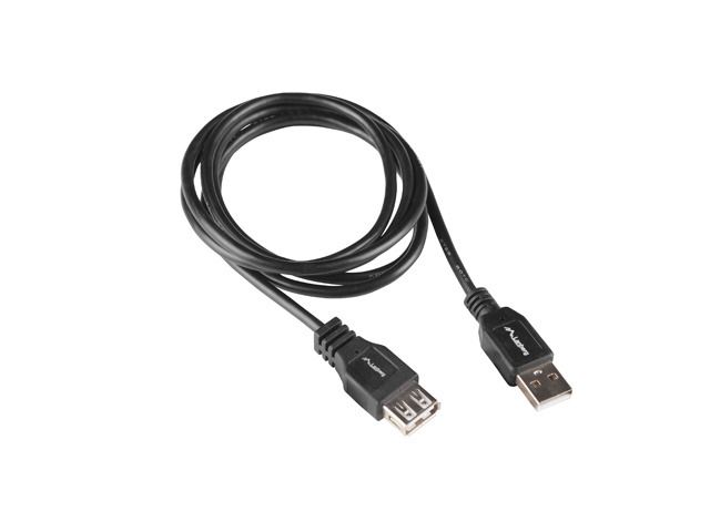USB кабел Lanberg extension USB-A M/F 2.0, 1.8m, box, black