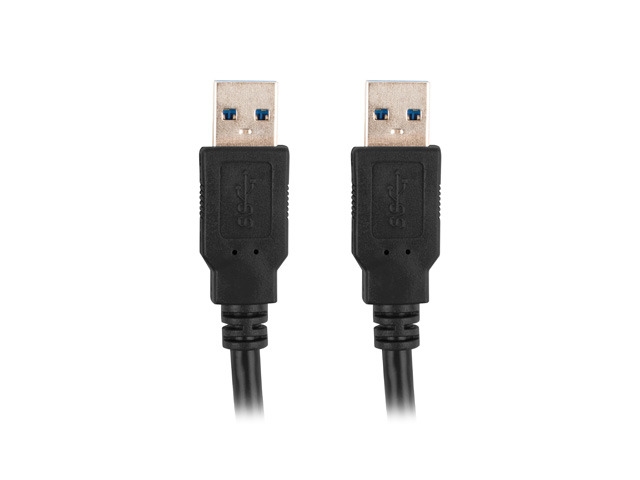 USB cable Lanberg USB-A M/M 3.0 cable 1m, black