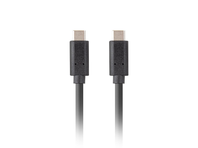 USB cable Lanberg USB-C M/M 3.1 gen 2 cable 0.5m 10GB/s pd100w black