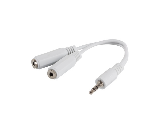 Audio cable Lanberg mini jack 3.5mm (M) 3pin -> 2X mini jack 3.5mm