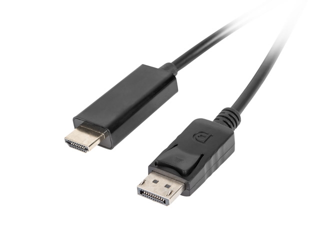 Кабел Lanberg display port V1.1 -> HDMI cable 1m, black