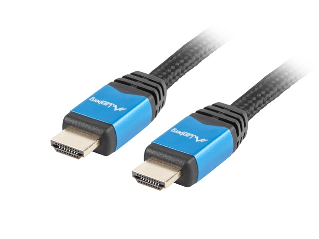 Cable lanberg hdmi m/m v2.0 3m cu, black premium