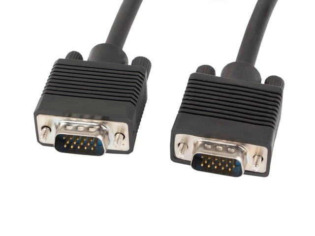 Видео кабел Lanberg VGA M/M 5m dual-shielded, 2x ferrite, black