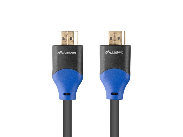 Видео кабел Lanberg HDMI M/M V2.0 cable 1.8m 4K CU box, black BOX