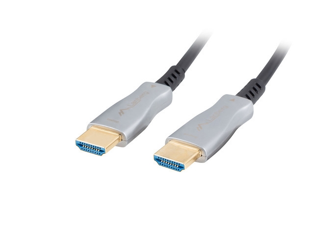 Видео кабел Lanberg HDMI M/M v2.0 cable 10m optical black aoc