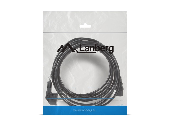 Захранващ кабел Lanberg CEE 7/7 -> IEC 320 C13 5m VDE, black
