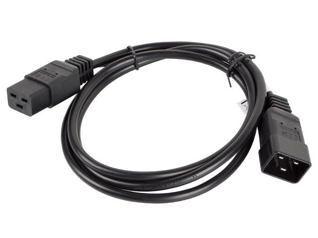 Power Cable Lanberg IEC320 C19/C201.8m VDE Black