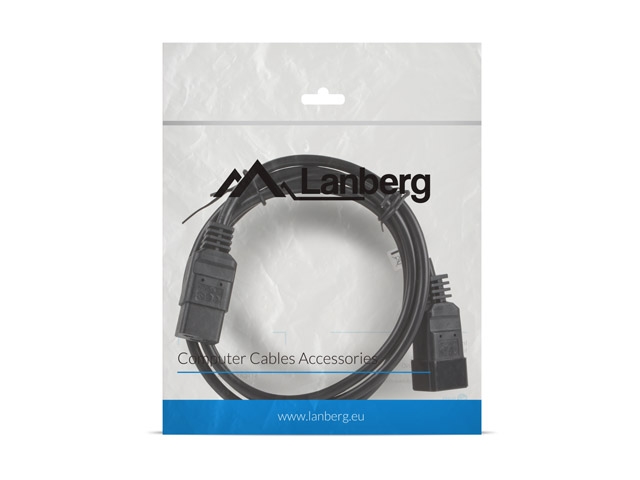 Power Cable Lanberg IEC320 C19/C201.8m VDE Black