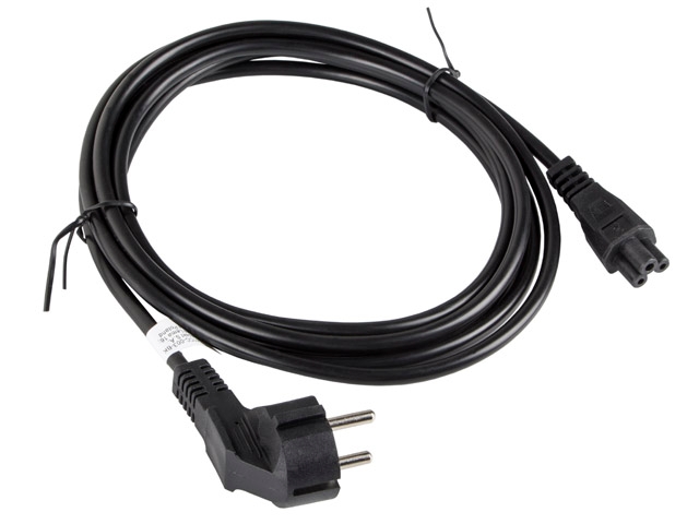 Charging cable lanberg cee 7/7 (mickey) -> iec 320 c5 3m vde, black