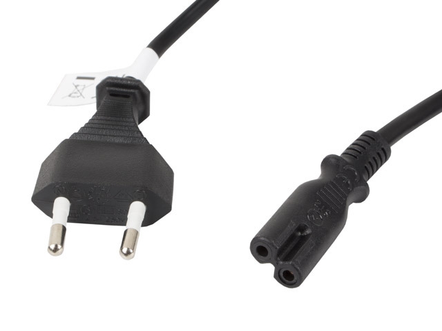 Захранващ кабел Lanberg CEE 7/16 -> IEC 320 C7 EURO (RADIO) 3m