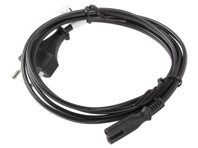 Захранващ кабел Lanberg CEE 7/16 -> IEC 320 C7 EURO (RADIO) 3m