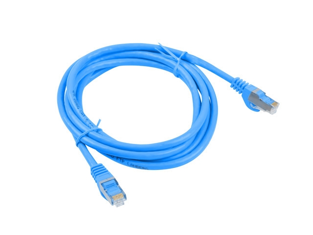Cable lanberg patch cord cat.6 ftp 0.5m, blue