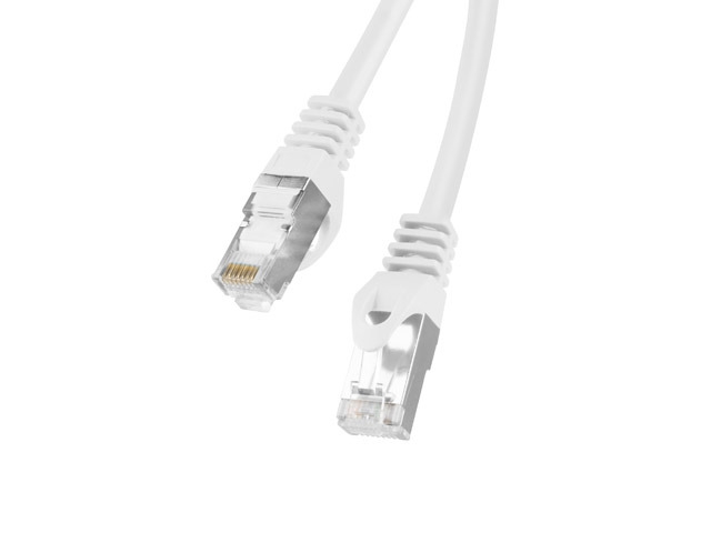 Cable lanberg patch cord cat.6 ftp 3m, white