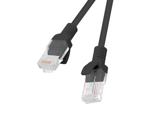 Пач кабел Lanberg patch cord CAT.5E 15m, black