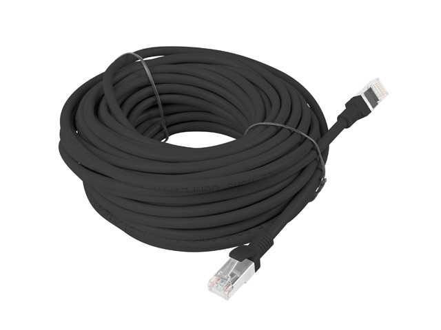 Пач кабел Lanberg patch cord CAT.5E 15m, black