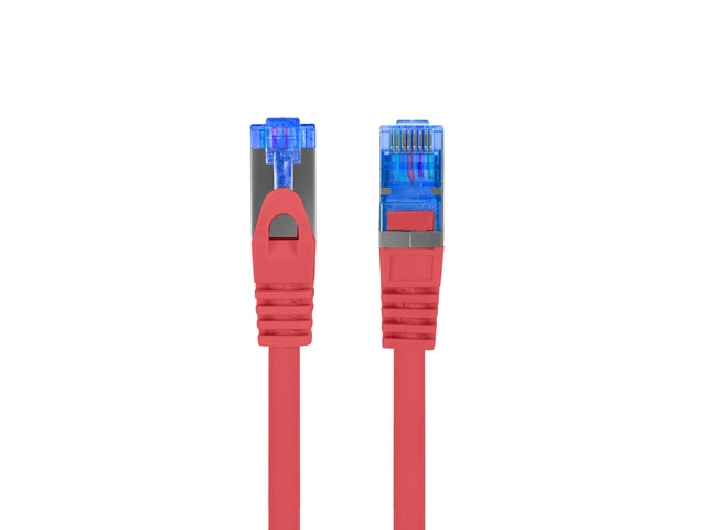 Пач кабел Lanberg CAT.6A FTP LSZH CCA 0.5m Fluke Passed, red