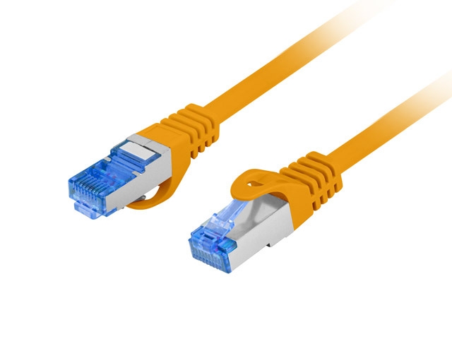 Пач кабел Lanberg CAT.6A FTP LSZH CCA 0.5m Fluke Passed, orange
