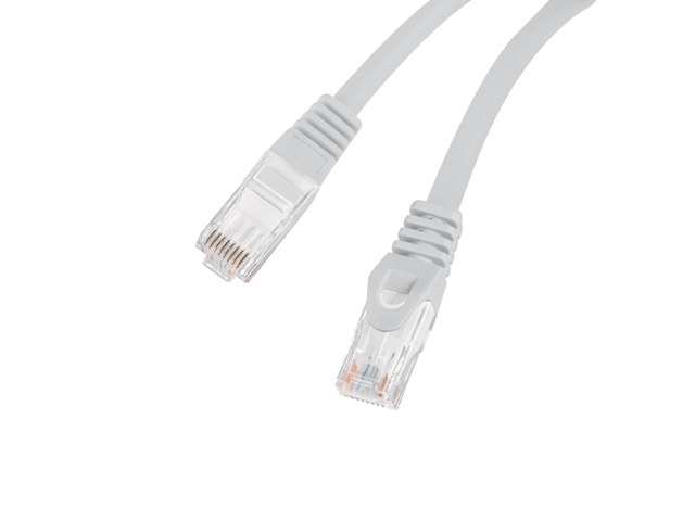 Пач кабел Lanberg patchcord CAT.6 UTP LSZH CCA 0.5m Fluke Passed, Grey