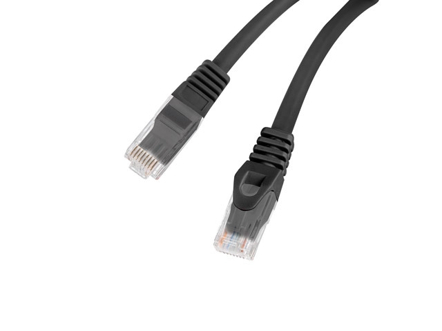 Пач кабел Lanberg patchcord CAT.6 utp lszh cu 1m black fluke passed