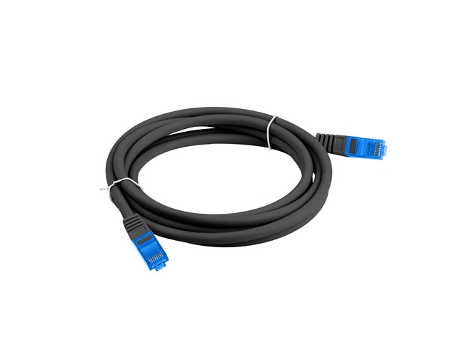 Пач кабел Lanberg patchcord CAT.6a s/ftp lszh cca 1.5m black fluke passed