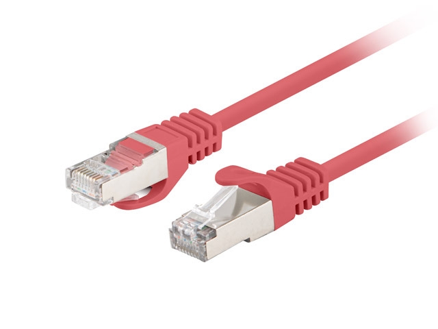 Lanberg Patch Cord CAT.6 FTP 0.25m Red (10‑Pack)