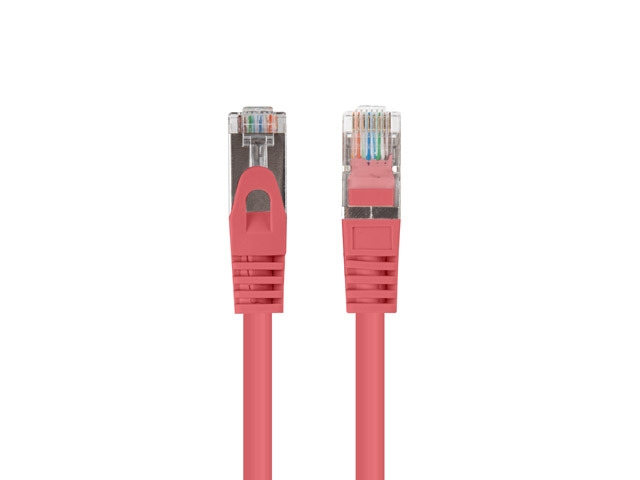 Lanberg Patch Cord CAT.6 FTP 0.25m Red (10‑Pack)