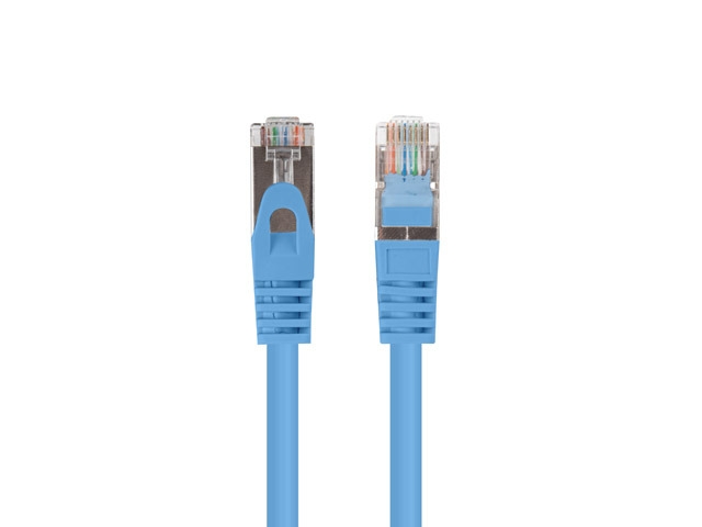 Пач кабел Lanberg patch cord CAT.6 FTP 0.25m син (10‑pack)