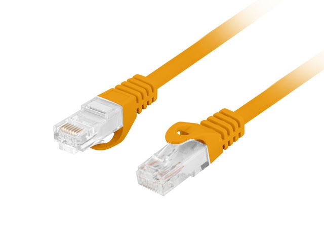 Пач кабел Lanberg patch cord CAT.6A U/UTP LSZH CU 0.25m оранжев