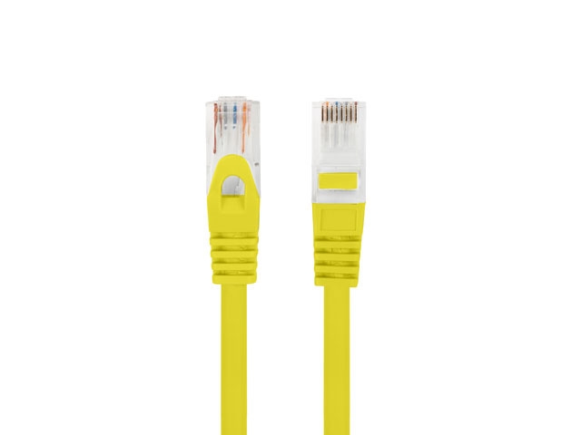 Пач кабел Lanberg patch cord CAT.6A U/UTP LSZH CU 0.25m жълт