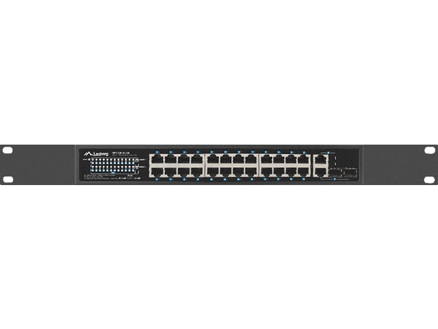 Суич Lanberg 24x 100Mb PoE+ / 2x Combo rack 19 gigabit ethernet 250W