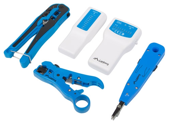 Инструмент Lanberg  network toolкомплект with RJ45 RJ11 cable tester
