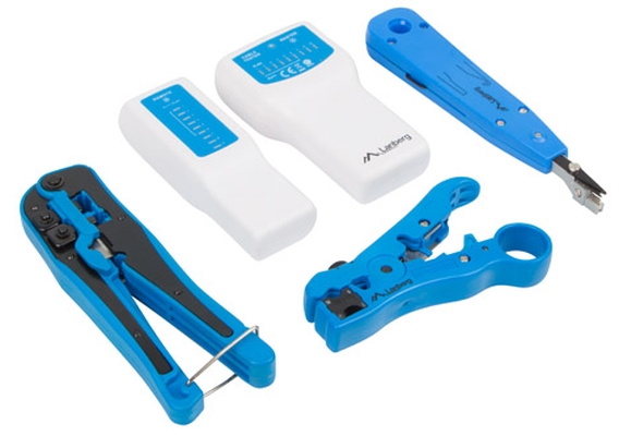 Инструмент Lanberg  network toolкомплект with RJ45 RJ11 cable tester