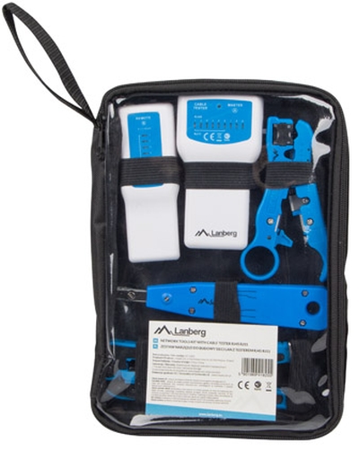 Инструмент Lanberg  network toolкомплект with RJ45 RJ11 cable tester