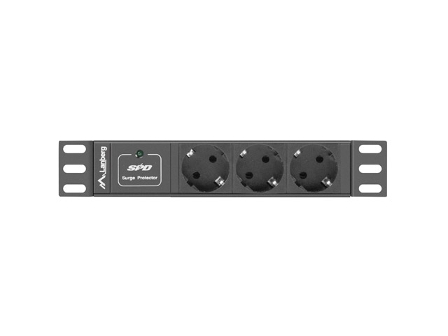 Електрически филтър Lanberg 101U 16A 3X 2M, black