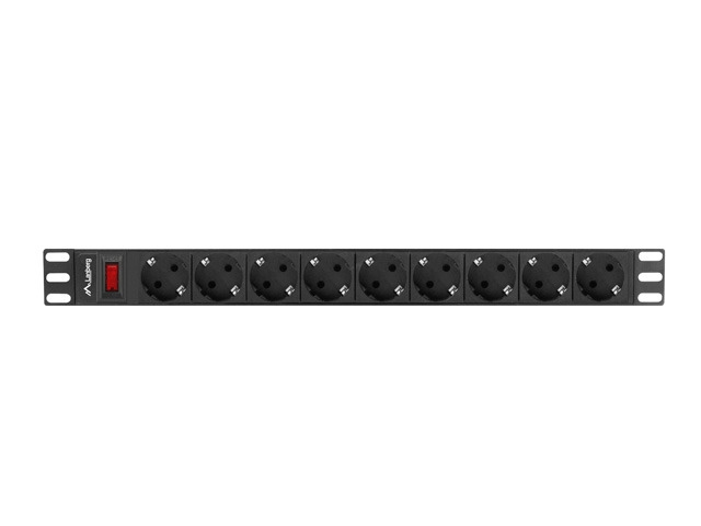 Електрически филтър Lanberg 19 1U 16A 9xSchuko