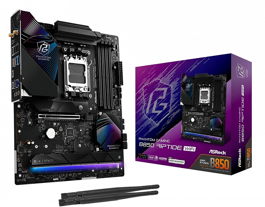 Дънна платка Asrock B850 Phantom Gaming Riptide Wi-Fi