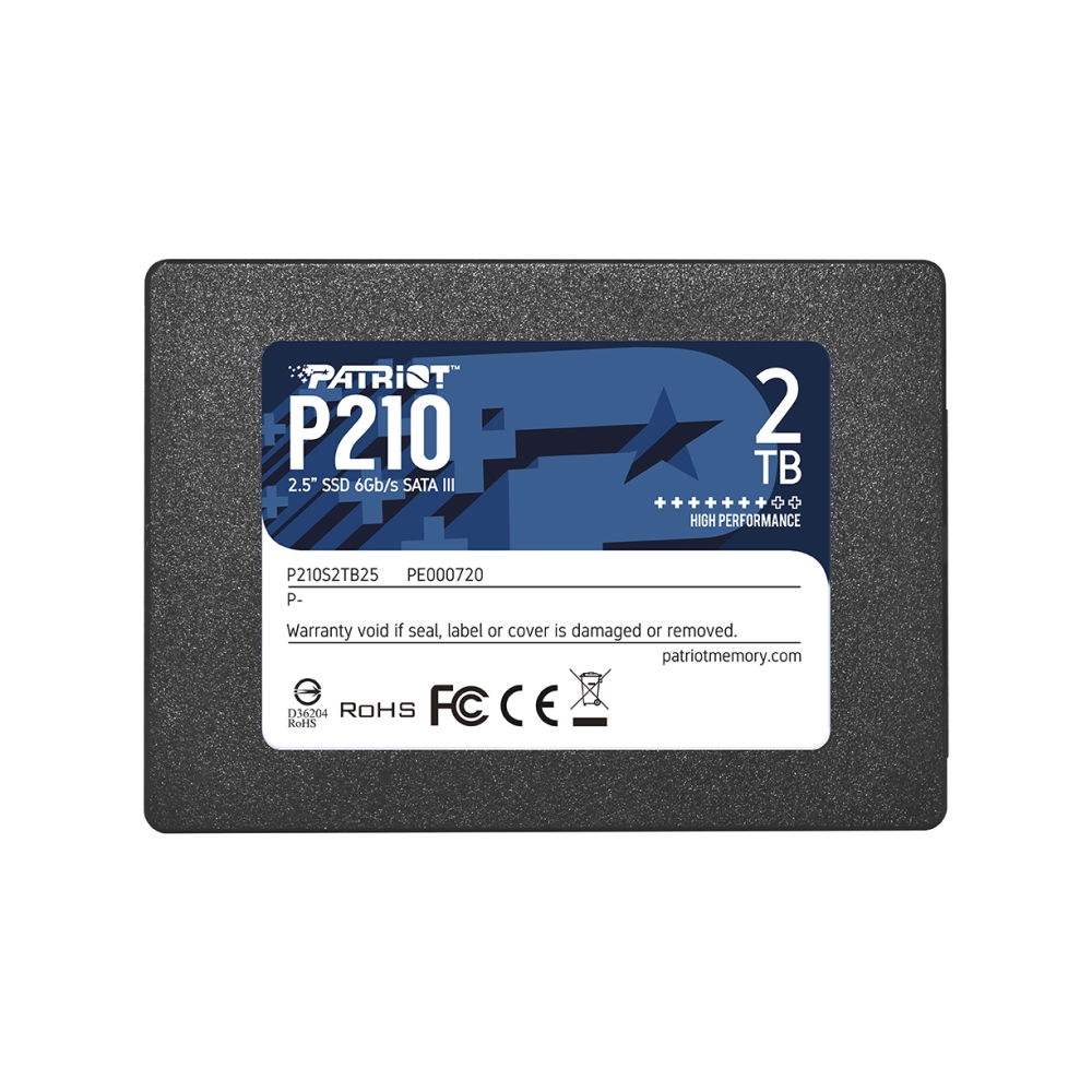 Вътрешно SSD Patriot P210 2TB SATA3 2.5