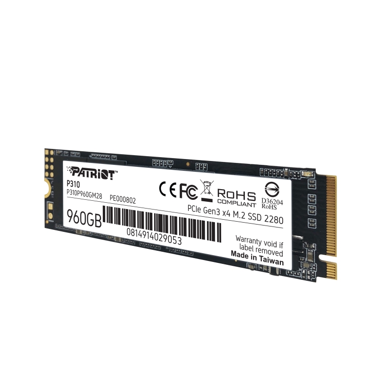 Вътрешно SSD Patriot P310 960GB M.2 2280 PCIE