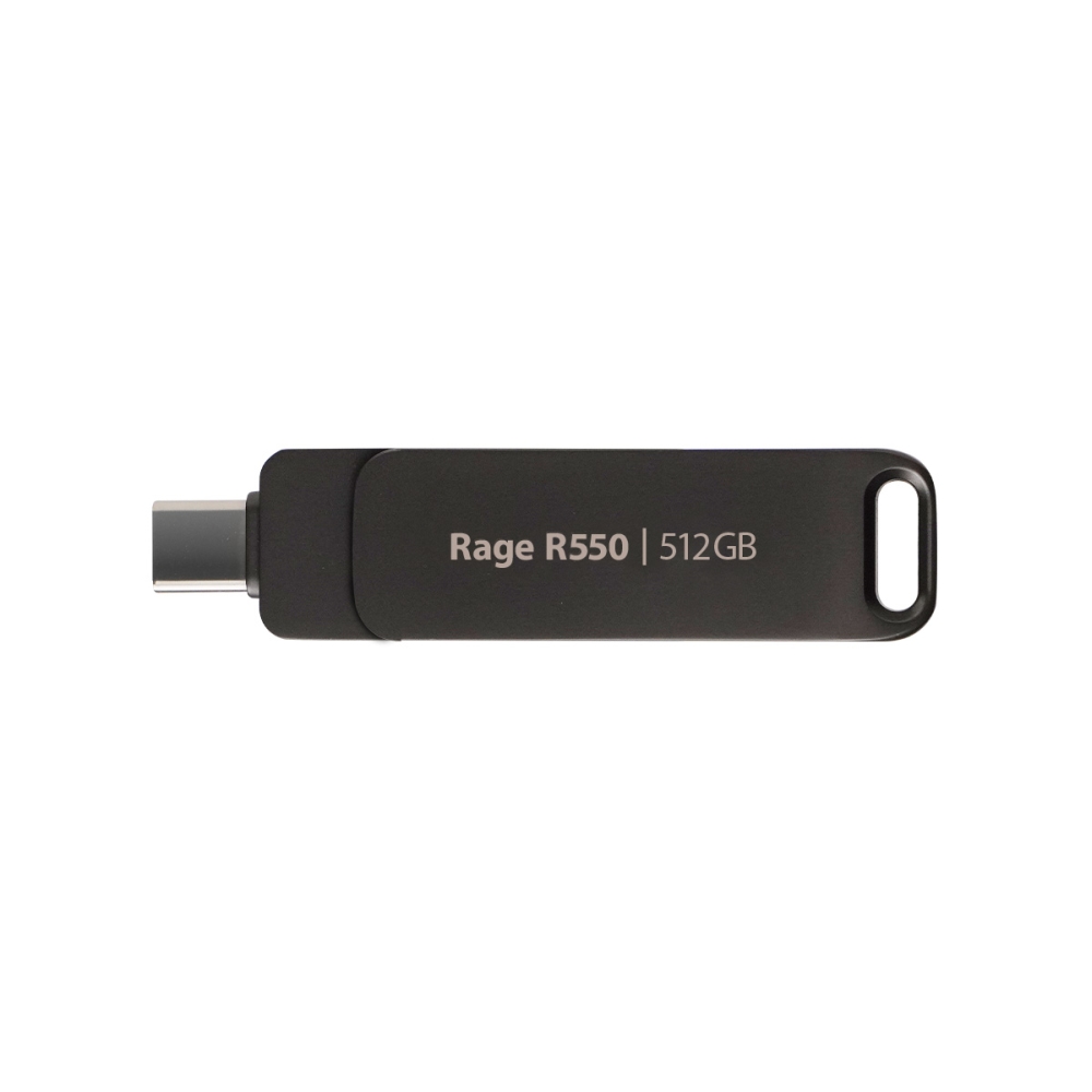 USB флаш памет Patriot Rage R550, 512 GB, USB 3.2 Gen 1, Type‑A + Type‑C