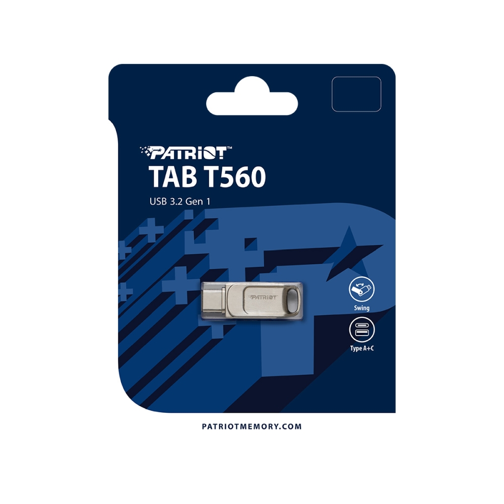USB памет Patriot TAB560 128GB USB 3.2 Gen1 Type-A+C