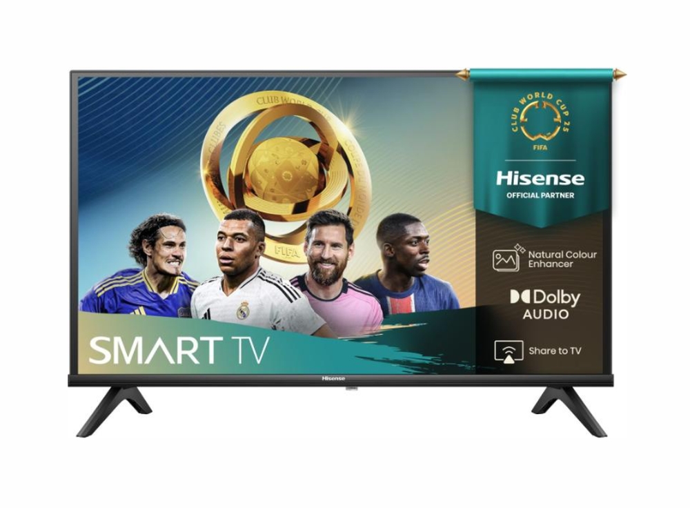 Телевизор Hisense 32 A4Q HD DLED HLG DTS Virtual X Smart TV WiFi BT VIDAA U7 черен