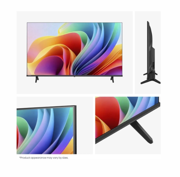 Телевизор Hisense 32 A4S, HD, DLED, DTS Virtual X, Smart TV VIDAA U7, Wi‑Fi, BT, 2x HDMI, 2x USB, DVB‑T2/C/S2, черен