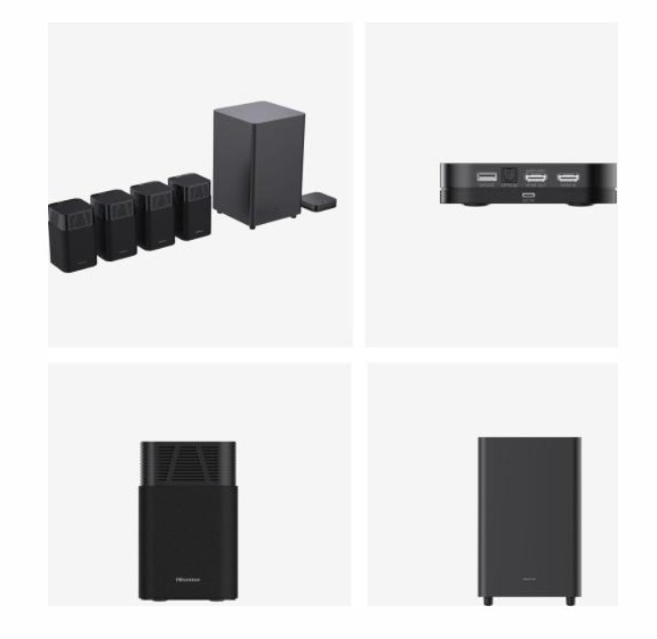 Колонки Hisense HT Saturn 4.1.2Ch Soundbar субуфер 720W Dolby Atmos DTS:X Quad speaker черни