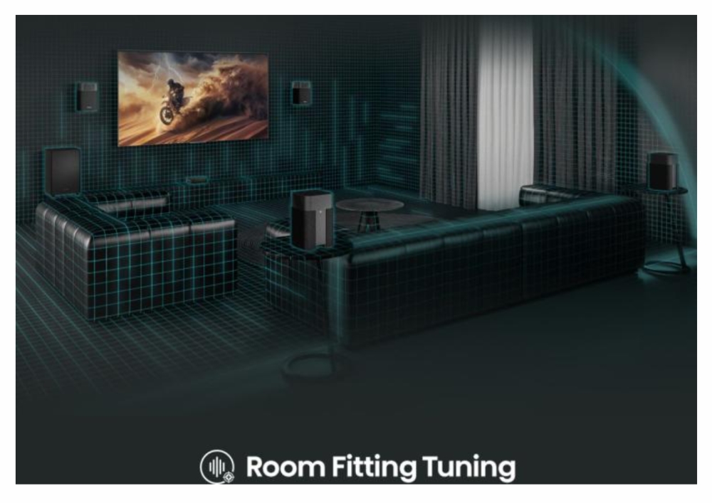 Колонки Hisense HT Saturn 4.1.2Ch Soundbar субуфер 720W Dolby Atmos DTS:X Quad speaker черни