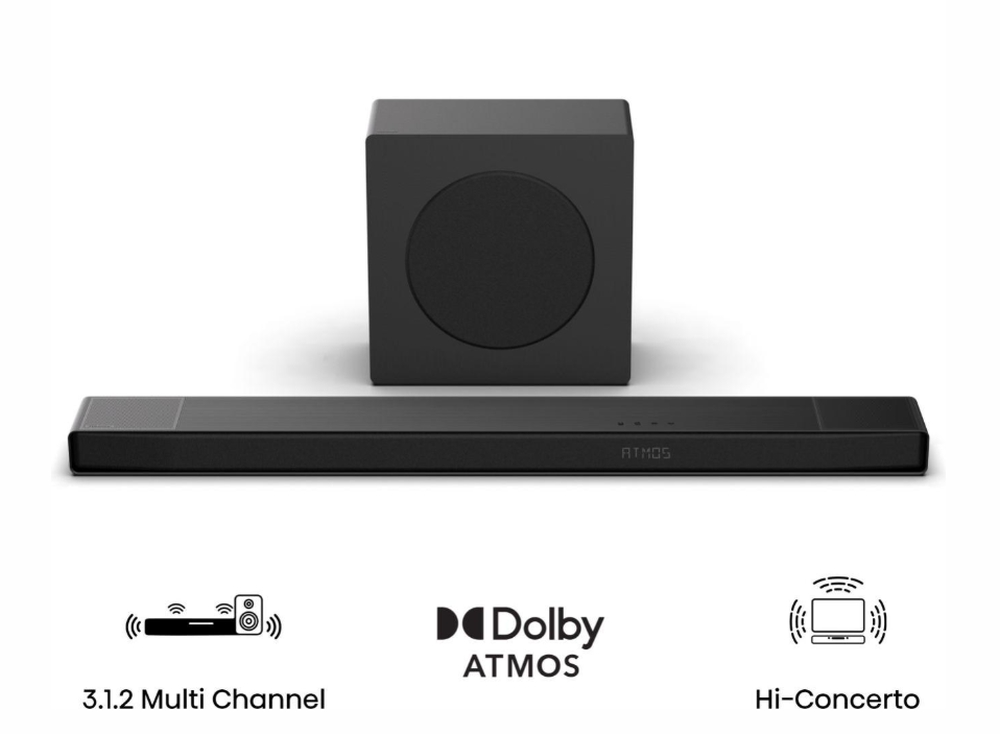 Колонки Hisense AX3120Q 3.1.2Ch 440W Dolby Atmos Bluetooth черни