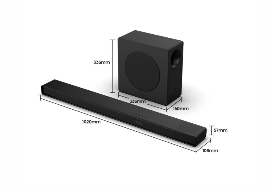 Колонки Hisense AX3120Q 3.1.2Ch 440W Dolby Atmos Bluetooth черни