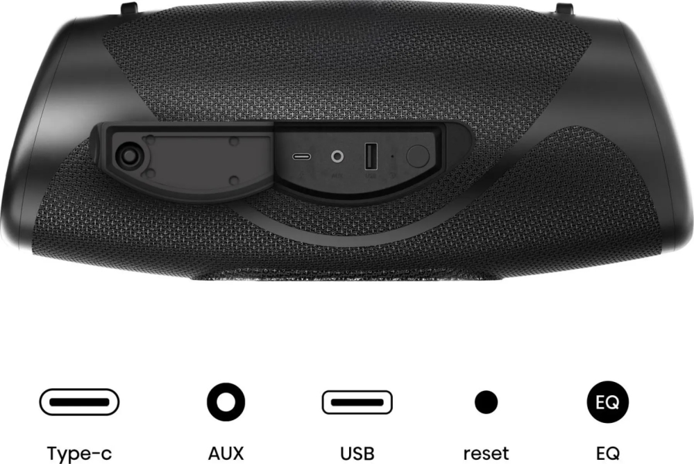 Bluetooth колонка Hisense WeBoom, 140W, до 20 ч, IP67, powerbank, ambient light, черна